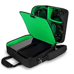 Tightly Woven RipStop Nylon over a reinforced shell with padded interior gives your Xbox One X the best protection from water damage, scratches, and impacts